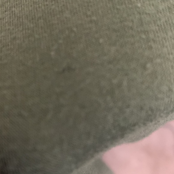 DEREK HEART Cross Body Green Semi Ribbed Sweater Long Sleeved - Picture 6 of 8